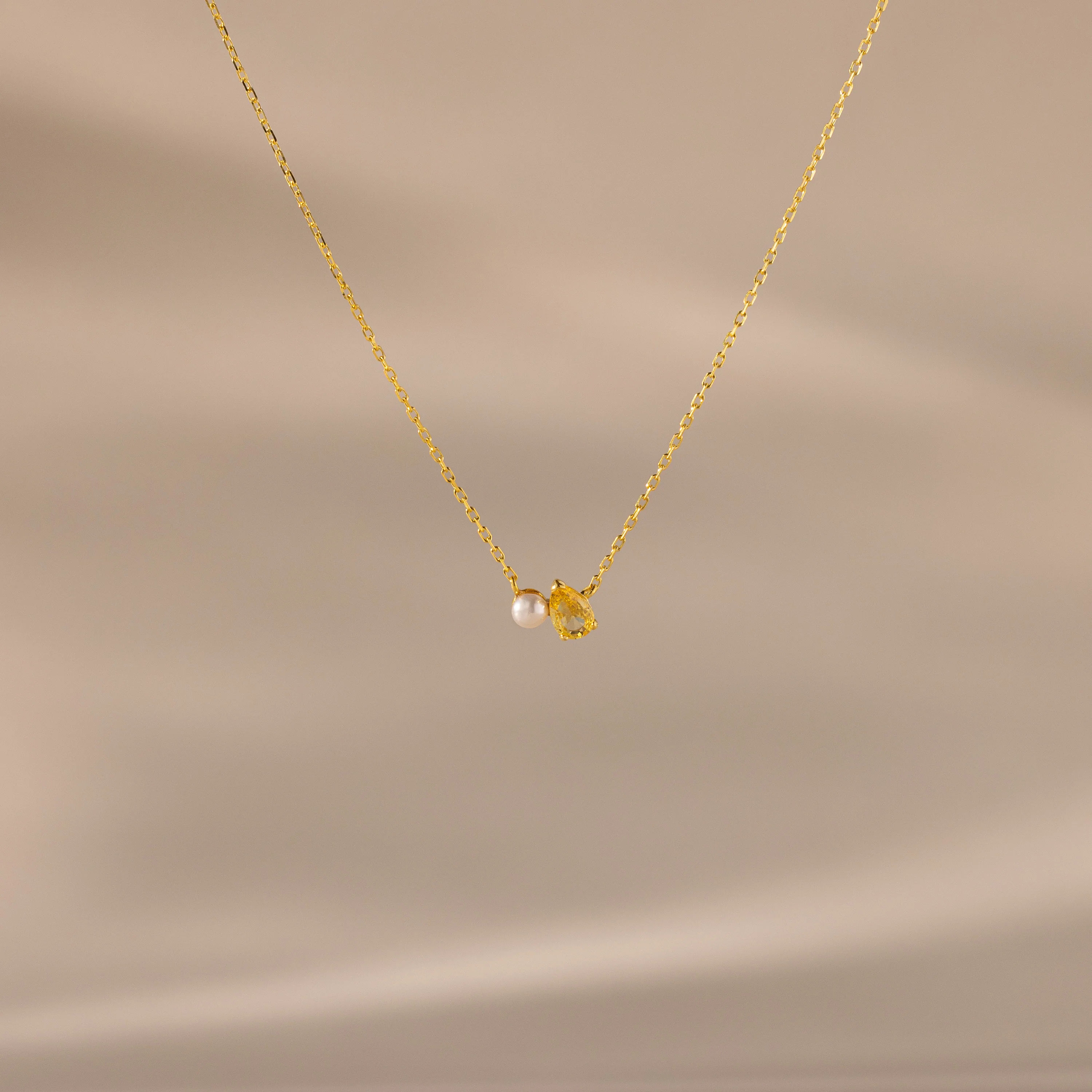 Teardrop Birthstone & Pearl Necklace - Image 20