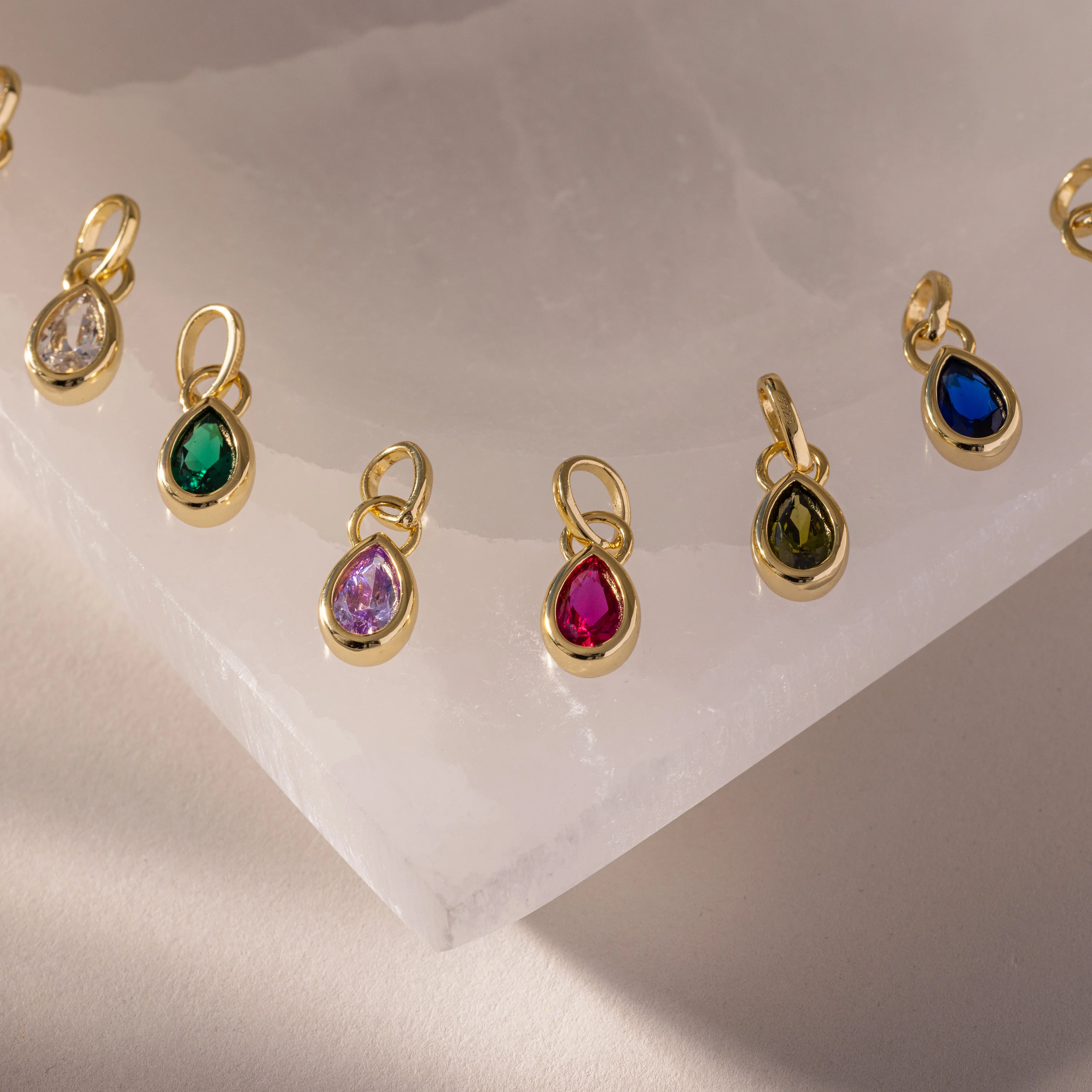 Teardrop Diamond Charm - Image 3