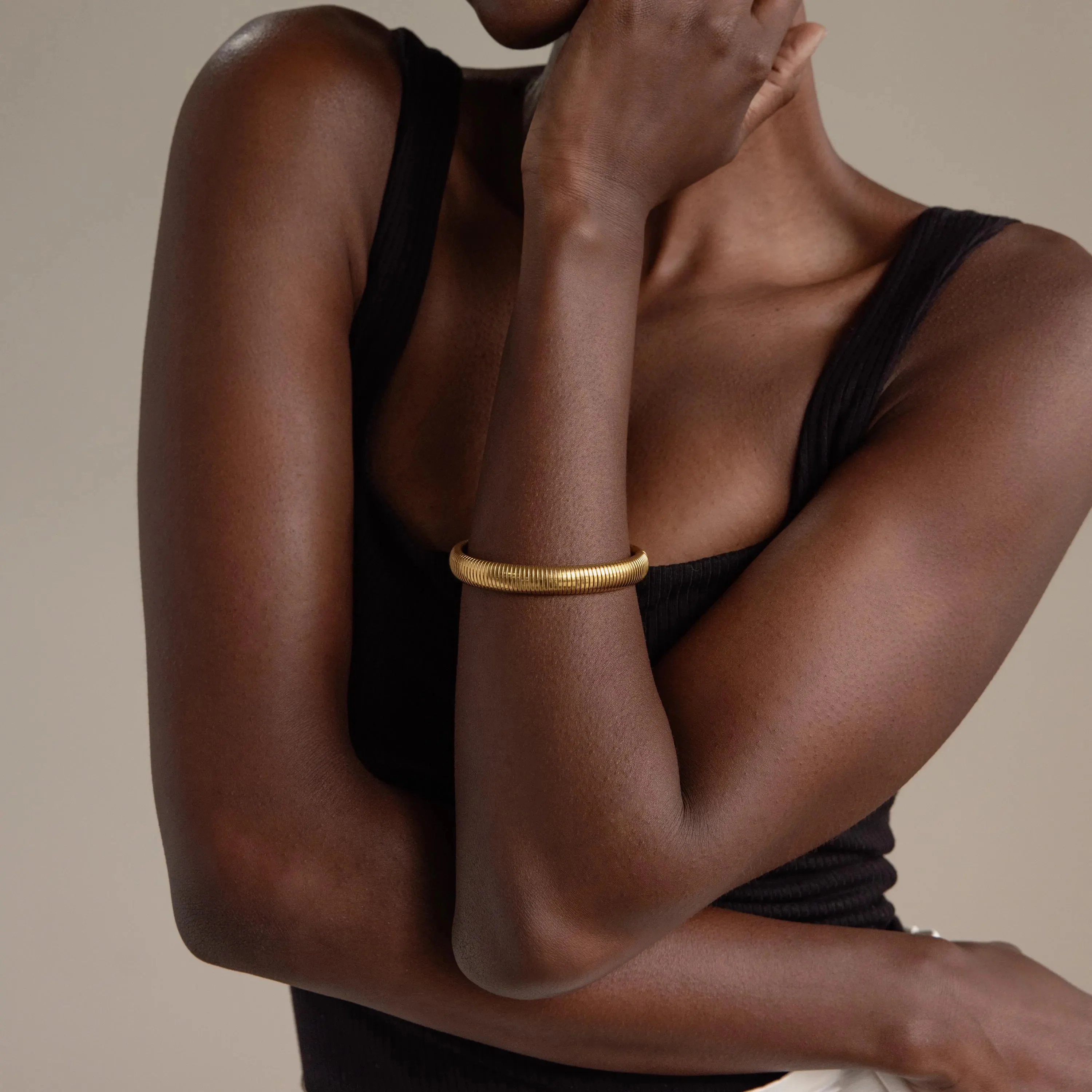 Thick Snake Chain Bangle - Image 8
