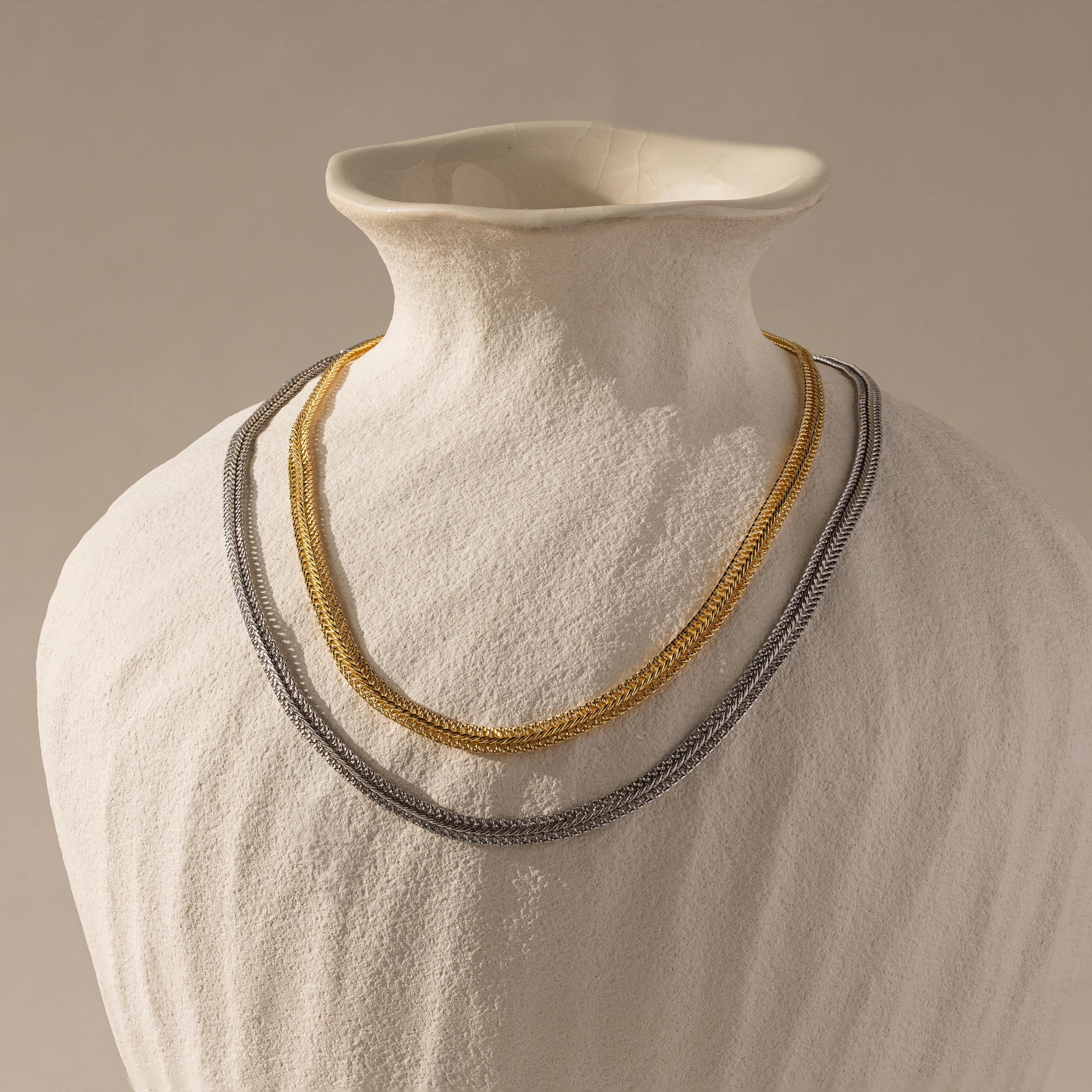 Thin Mesh Chain Necklace - Image 6
