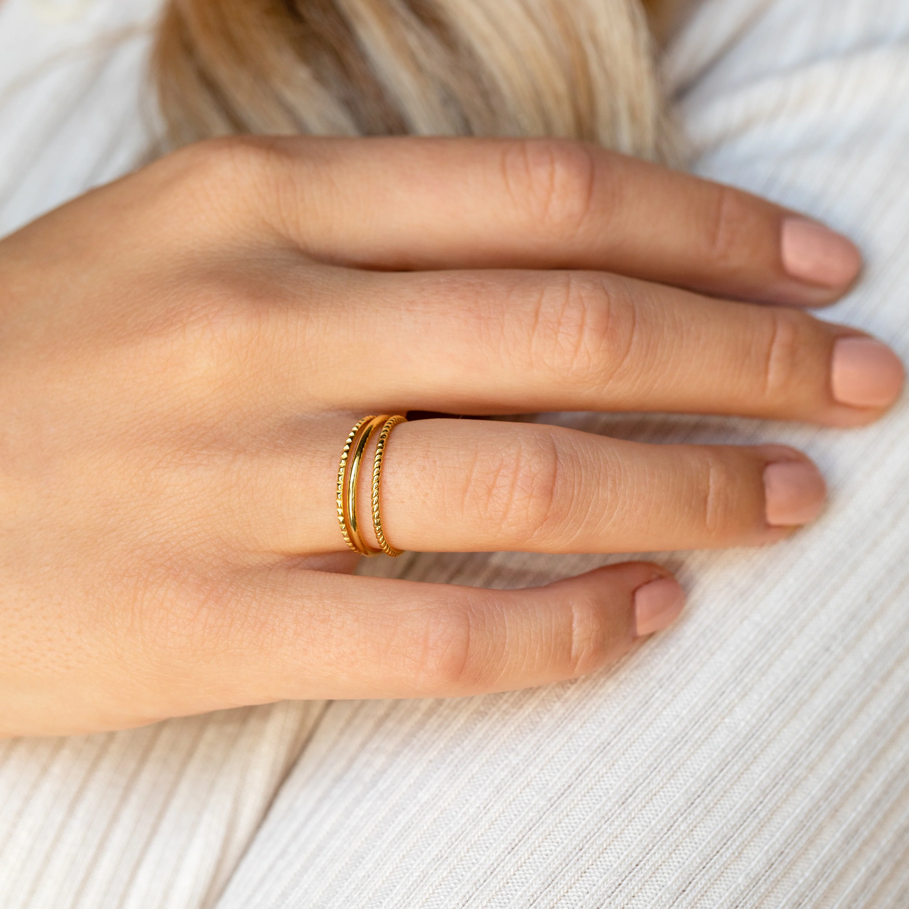 Thin Stacking Rings Set - Image 2