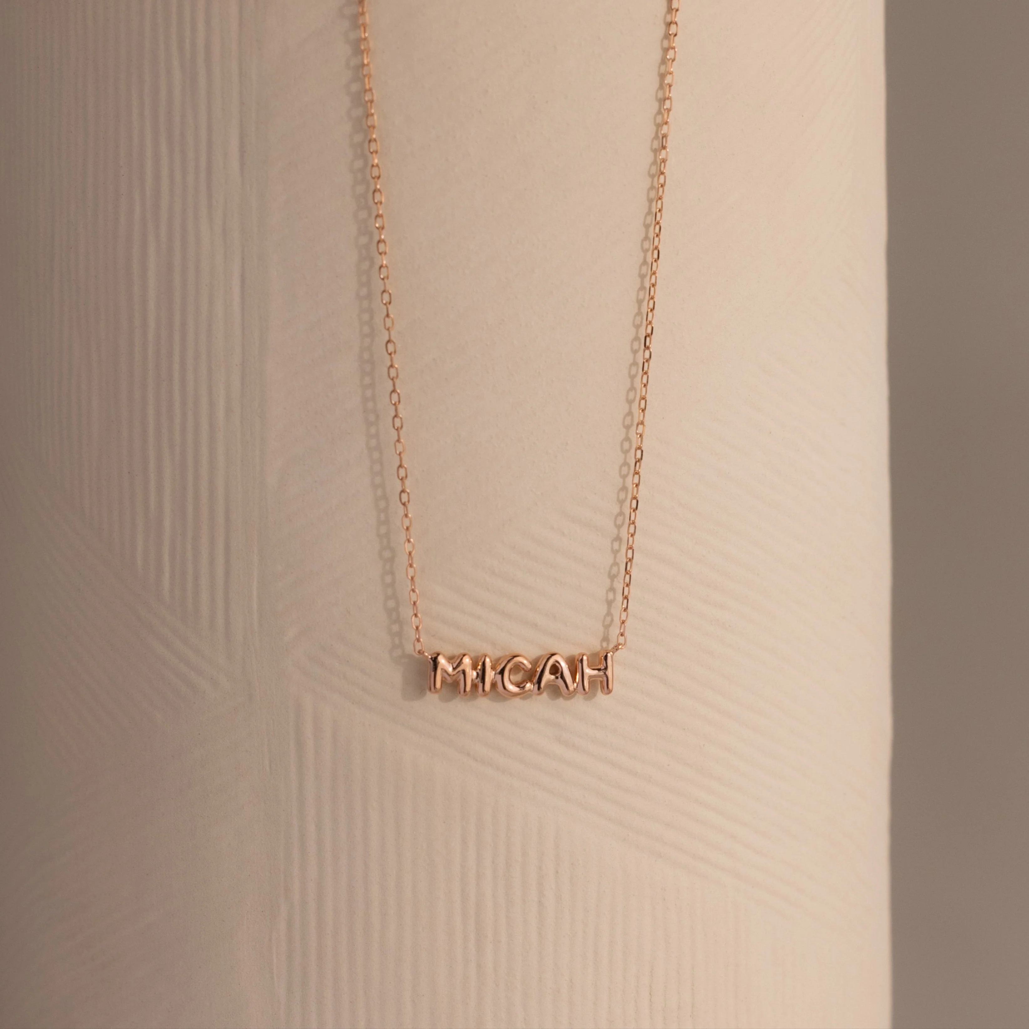 Tiny Bubble Name Necklace - Image 3
