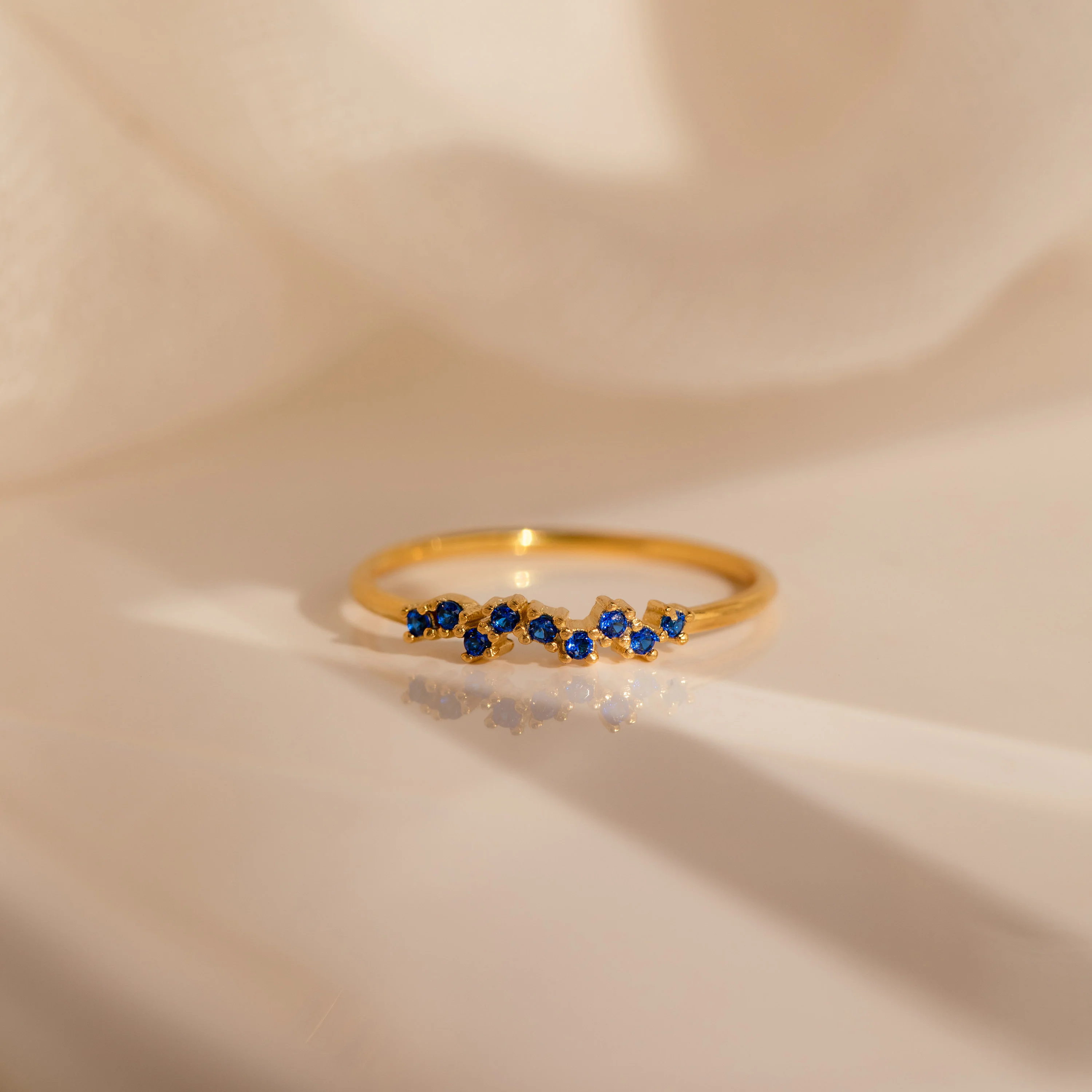 Tiny Cluster Birthstone Ring - Image 5