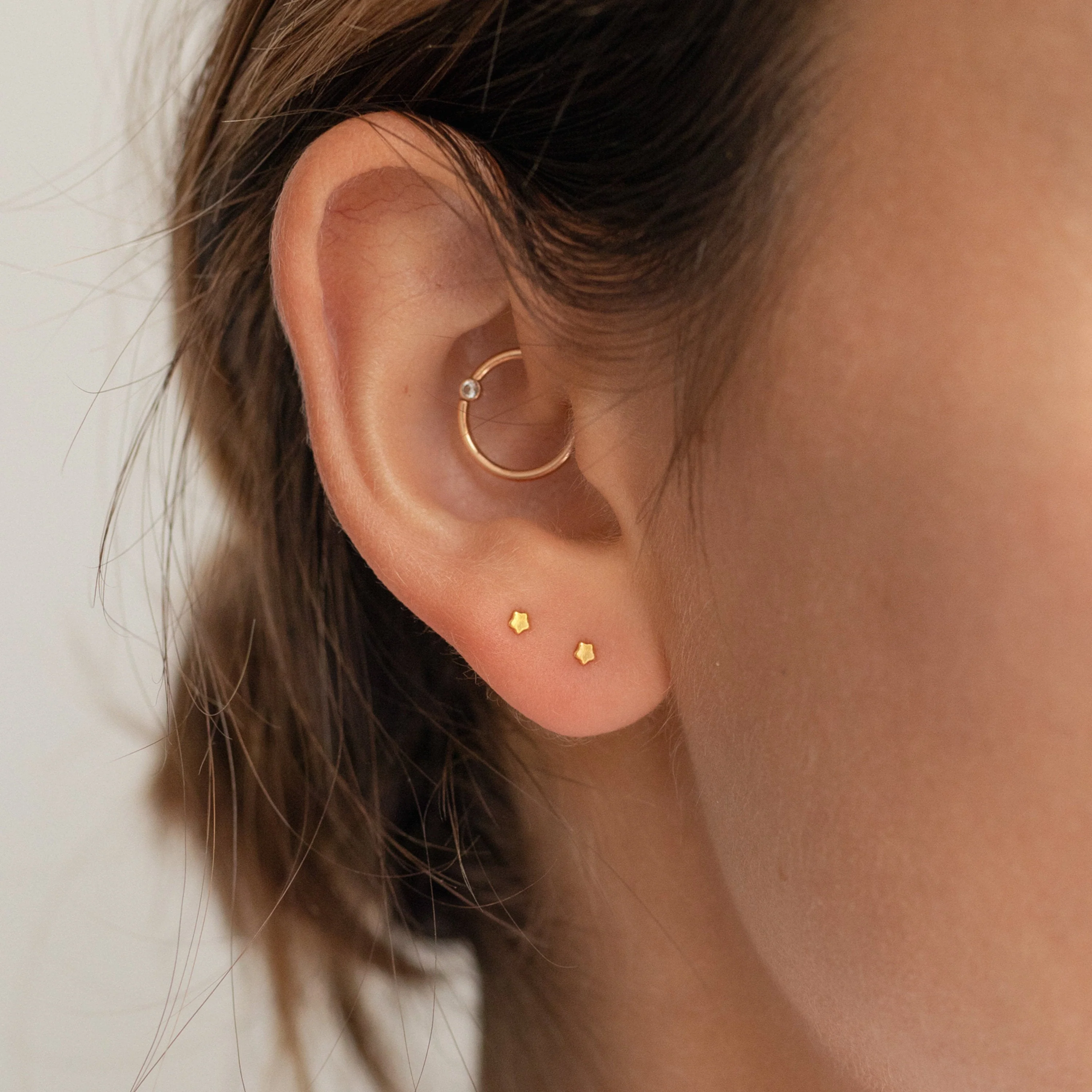 Tiny Moon & Star Studs - Image 2