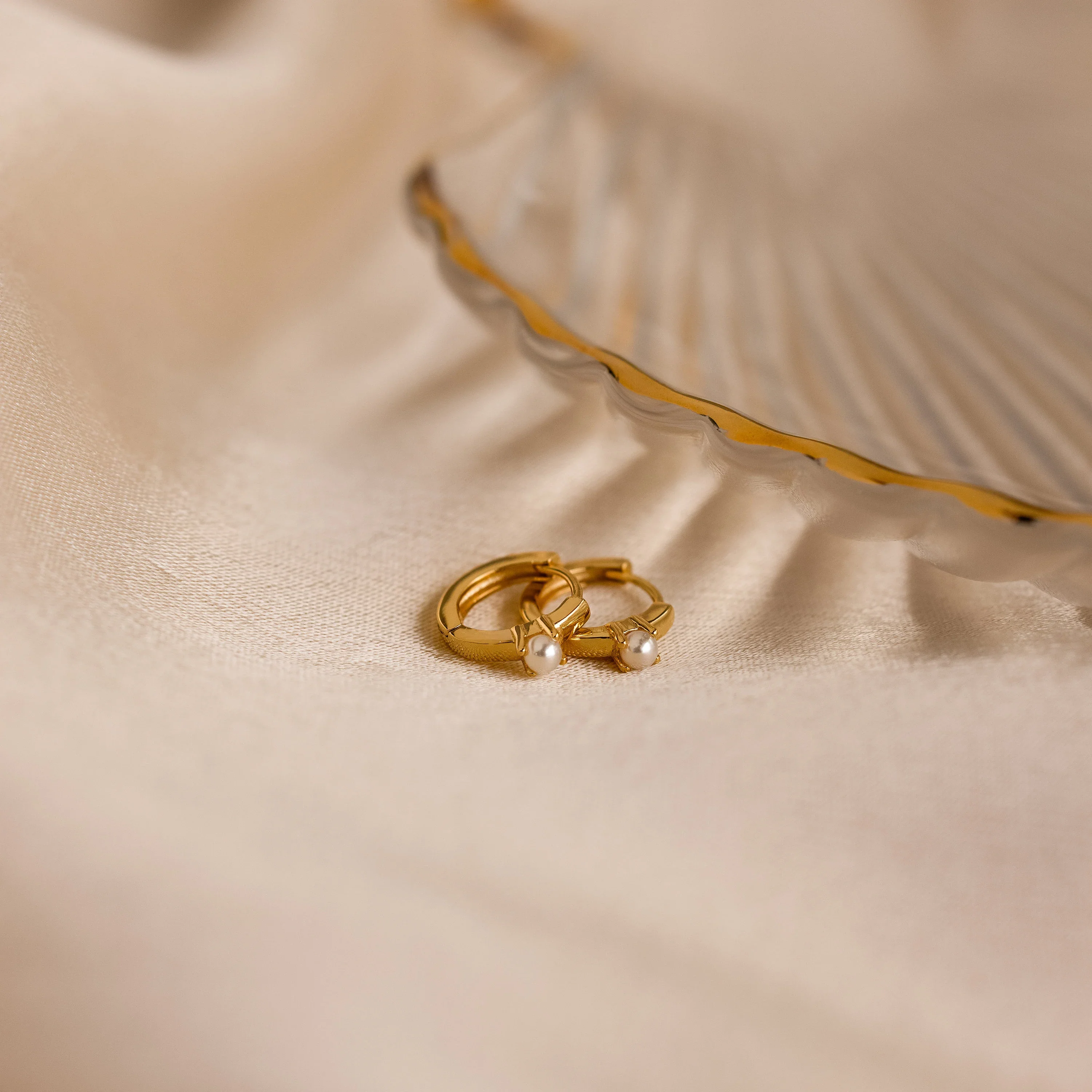 Tiny Pearl Huggies - Image 7