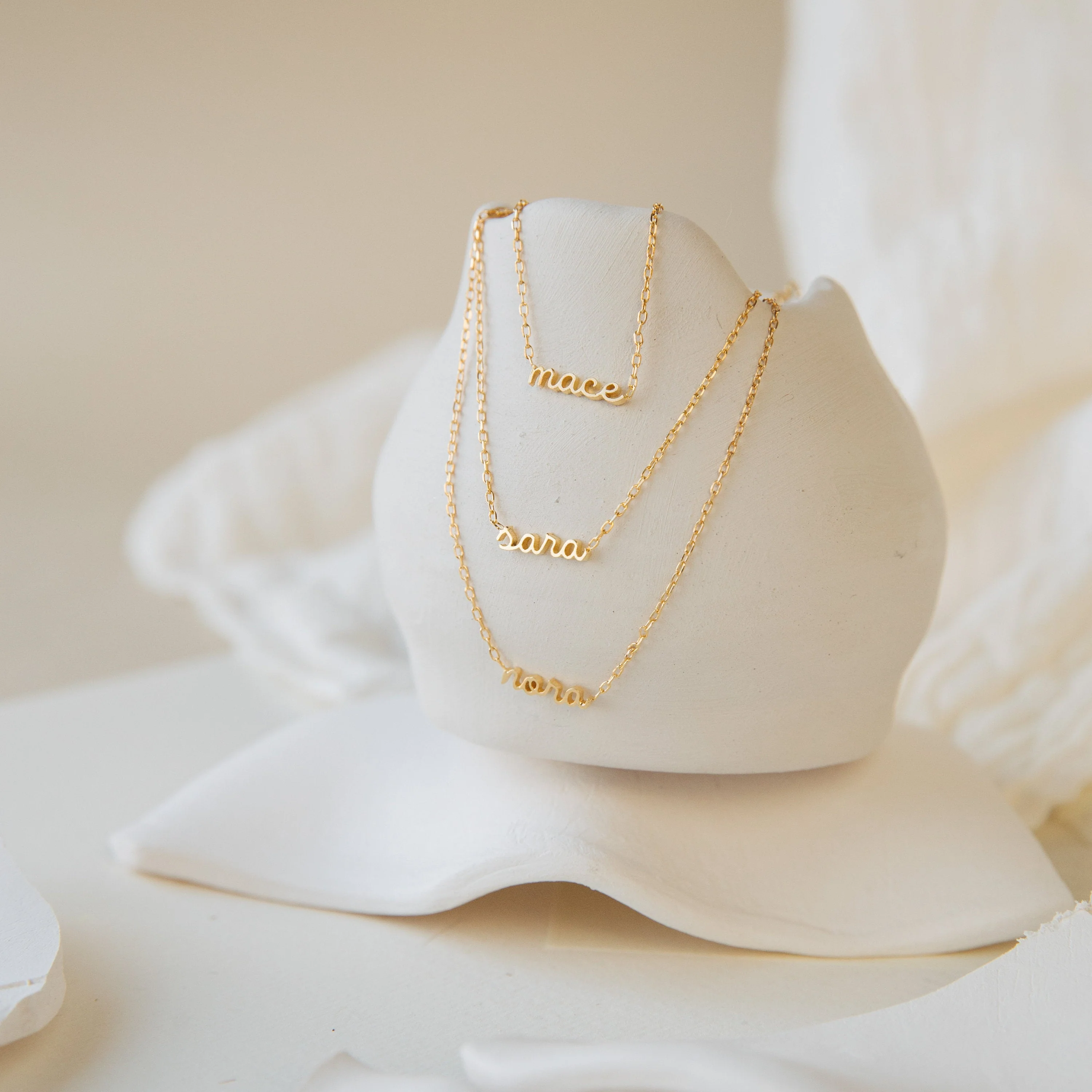 Petite Tiny Name Necklace - Image 3