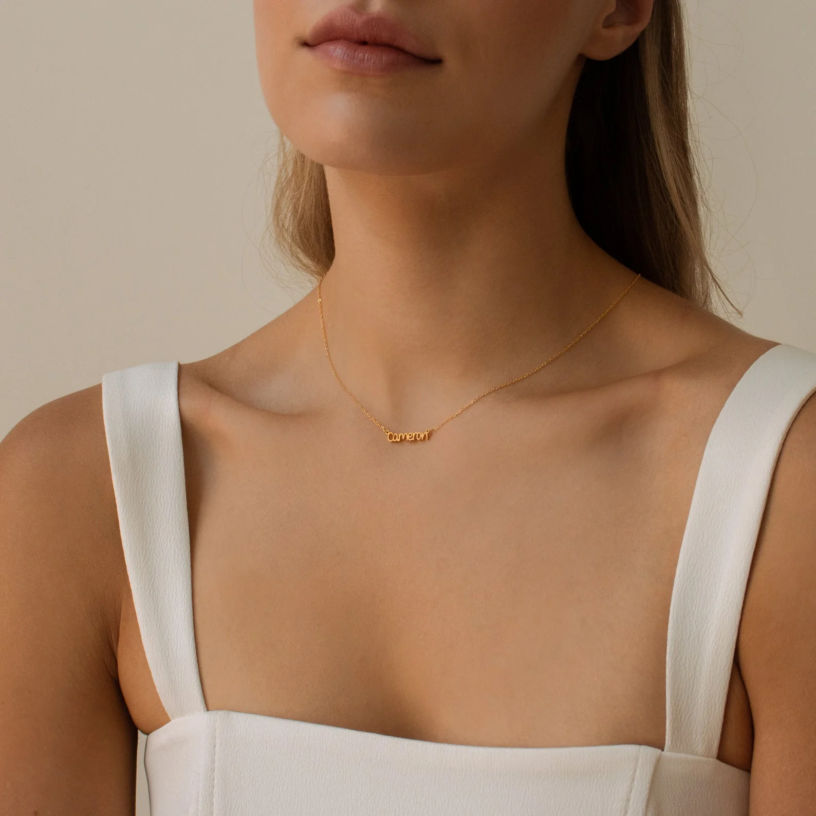 Tiny Preppy Name Necklace - Image 6