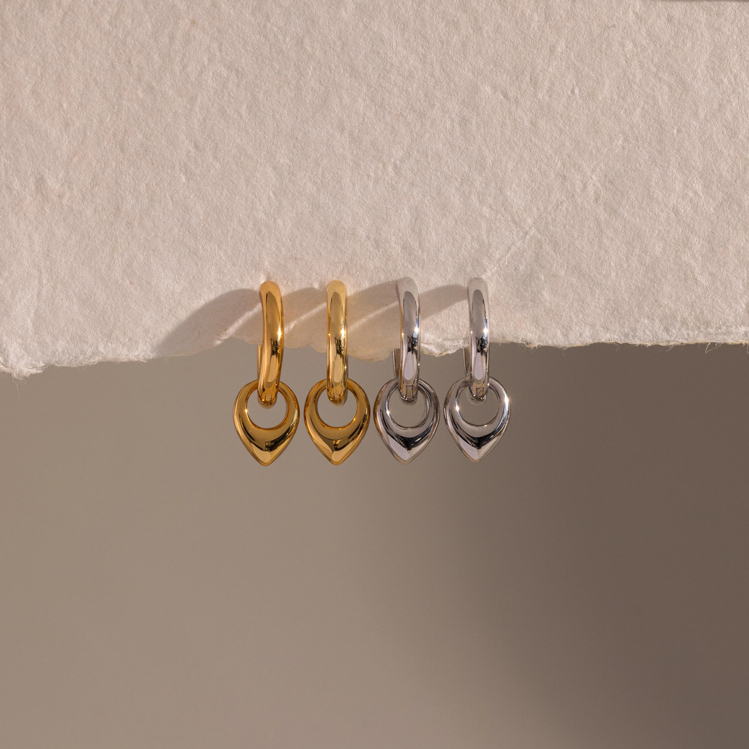 Tiny Teardrop Huggies - Image 8
