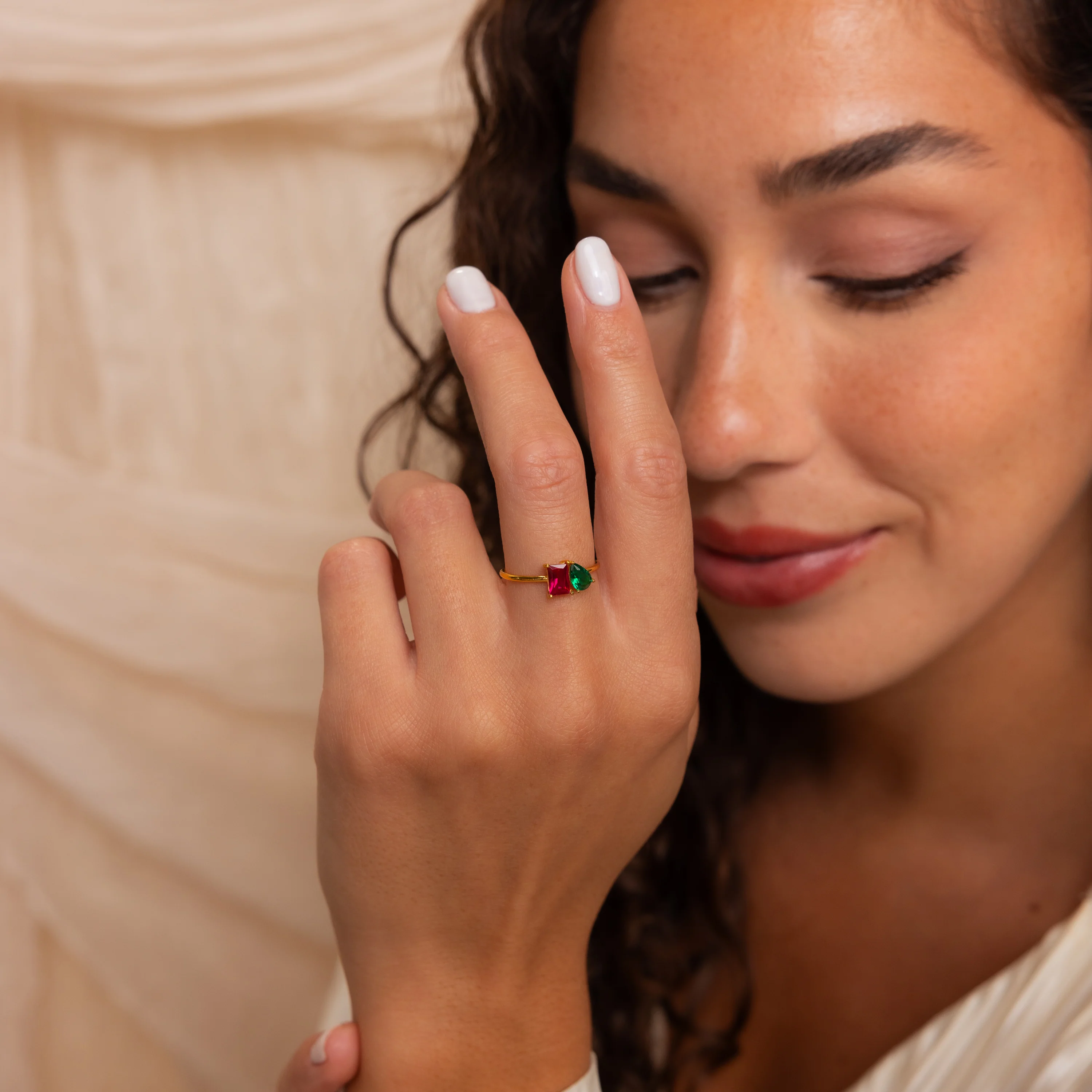 Toi et Moi Birthstone Ring - Image 6