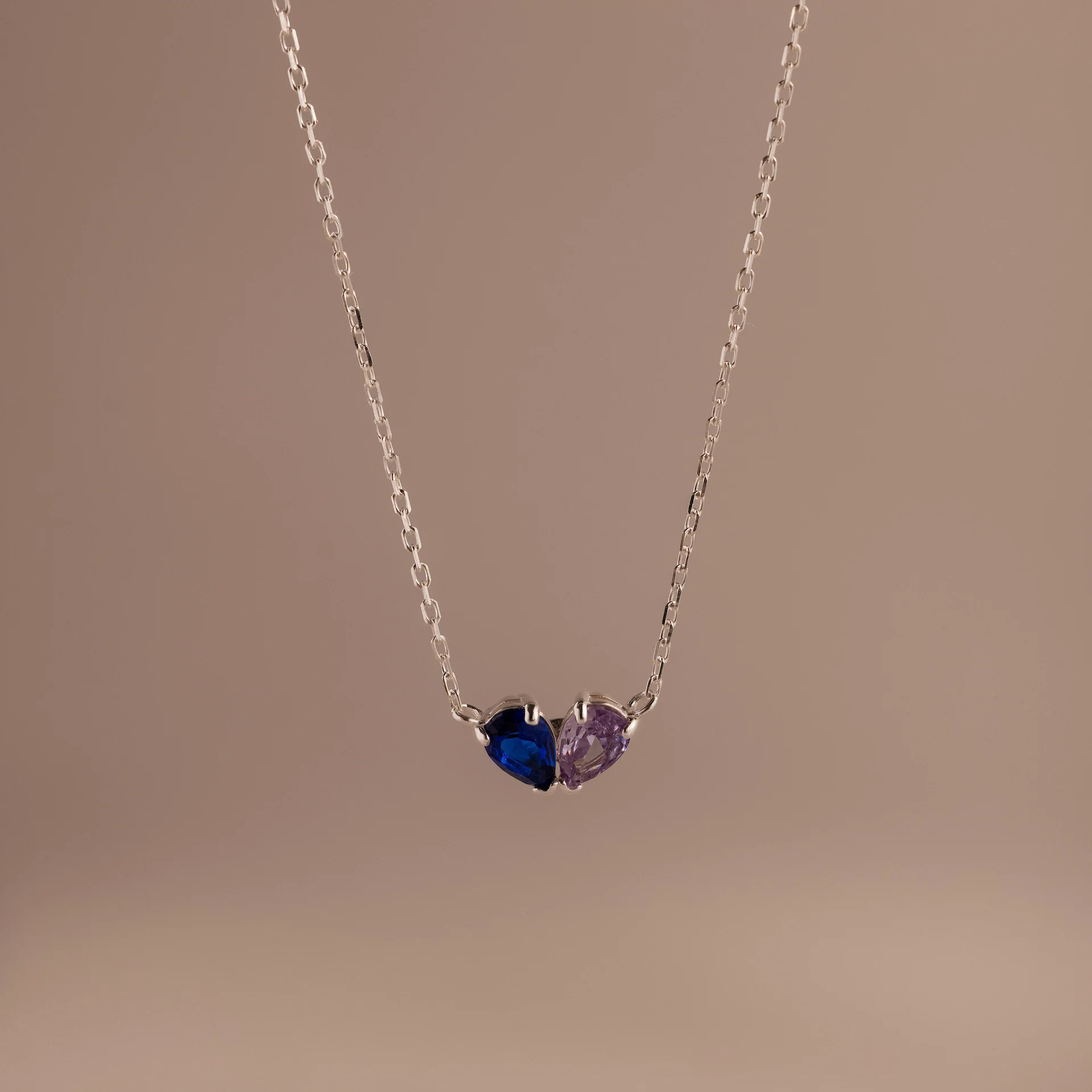 Toi et Moi Teardrop Heart Necklace - Image 2