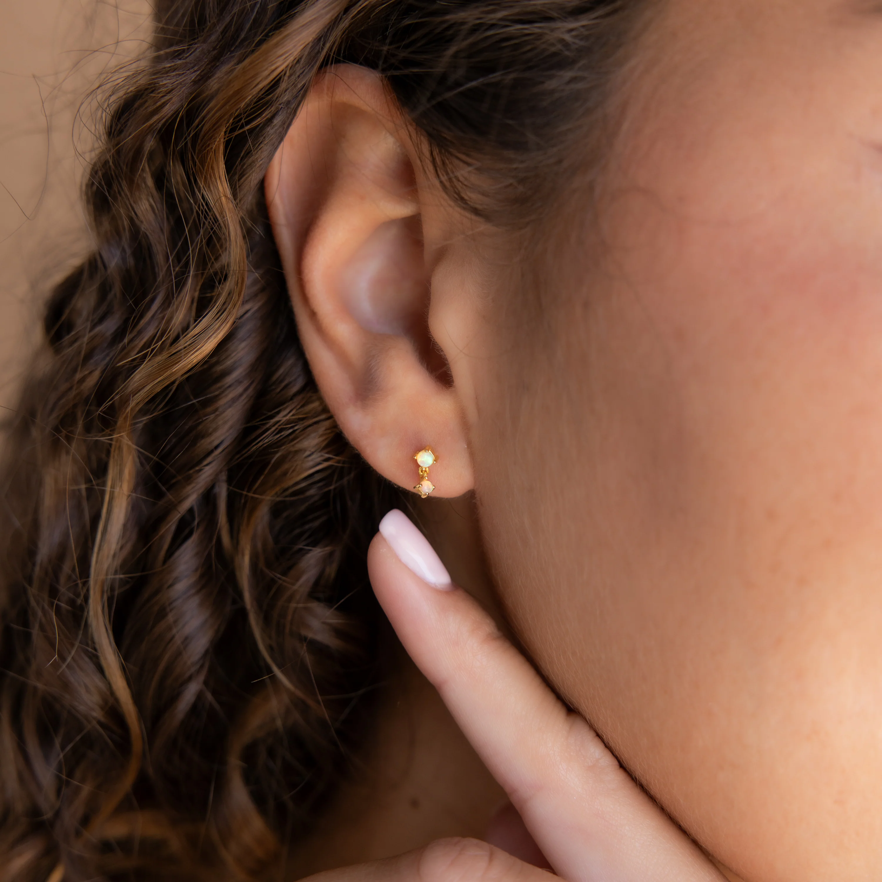Topaz Drop Studs - Image 2