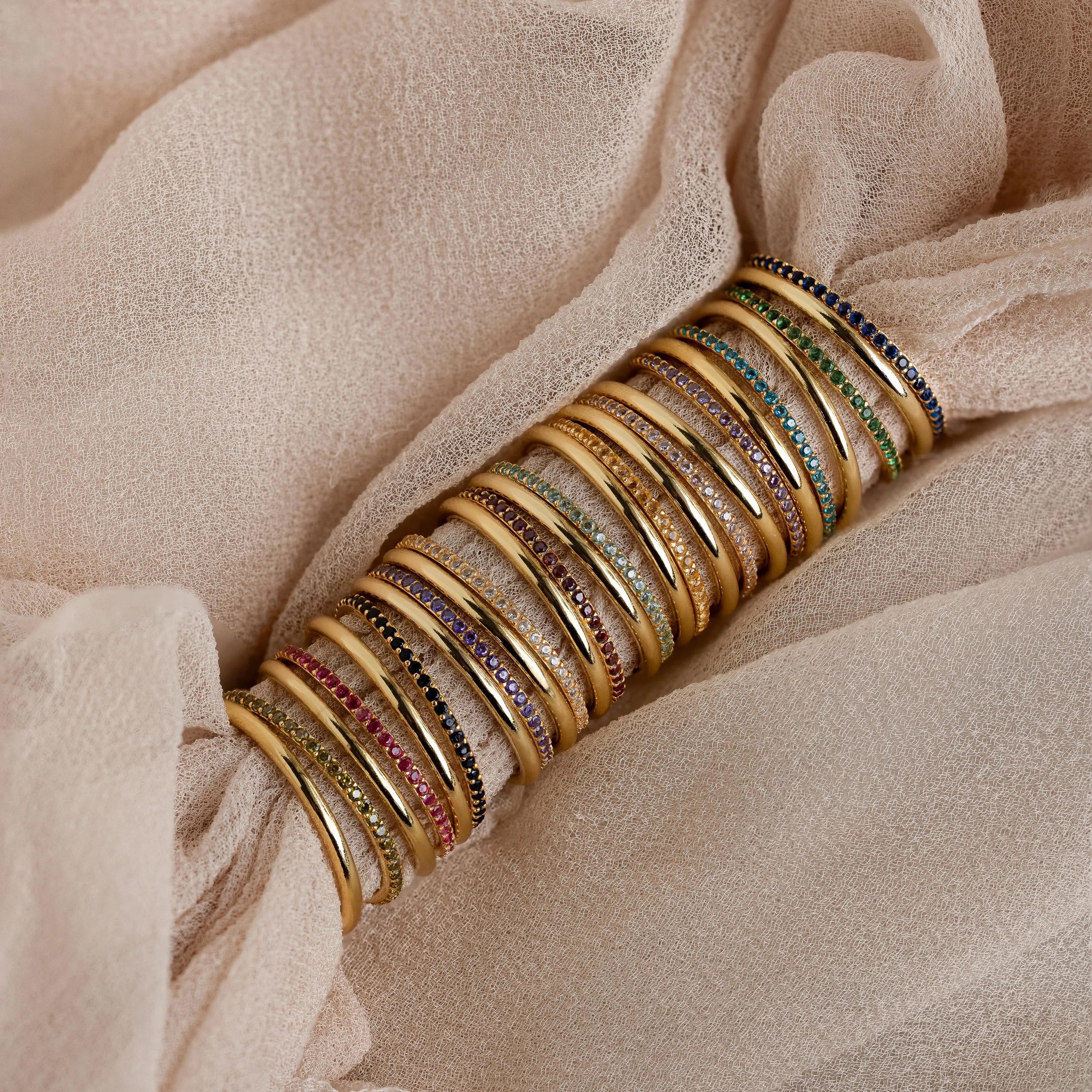 Ruby Tennis Ring Set - Image 7