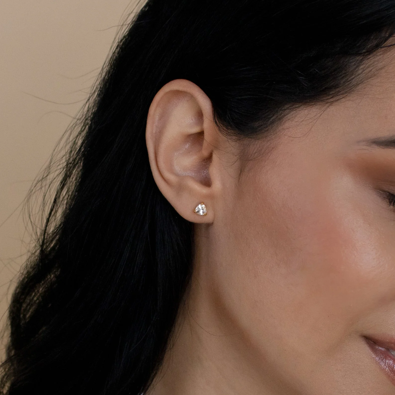 Triangle Diamond Studs - Image 6