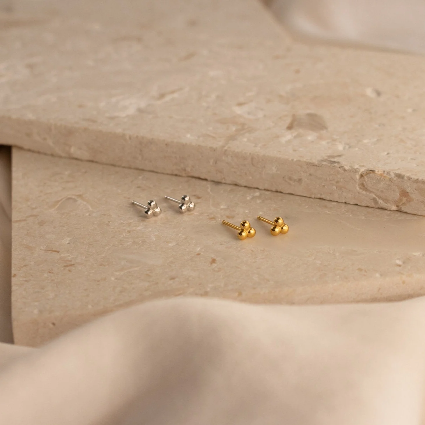 Trio Sphere Studs - Image 3