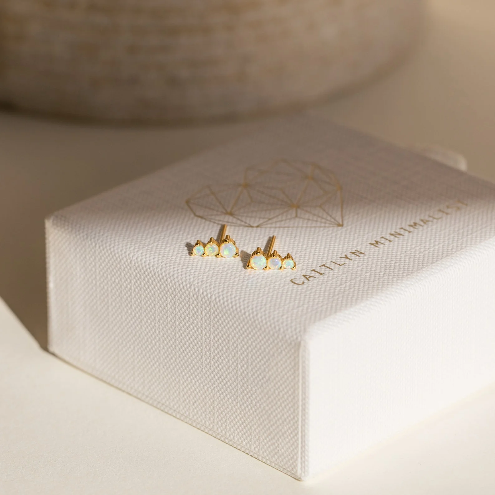 Triple Birthstone Studs - Image 9