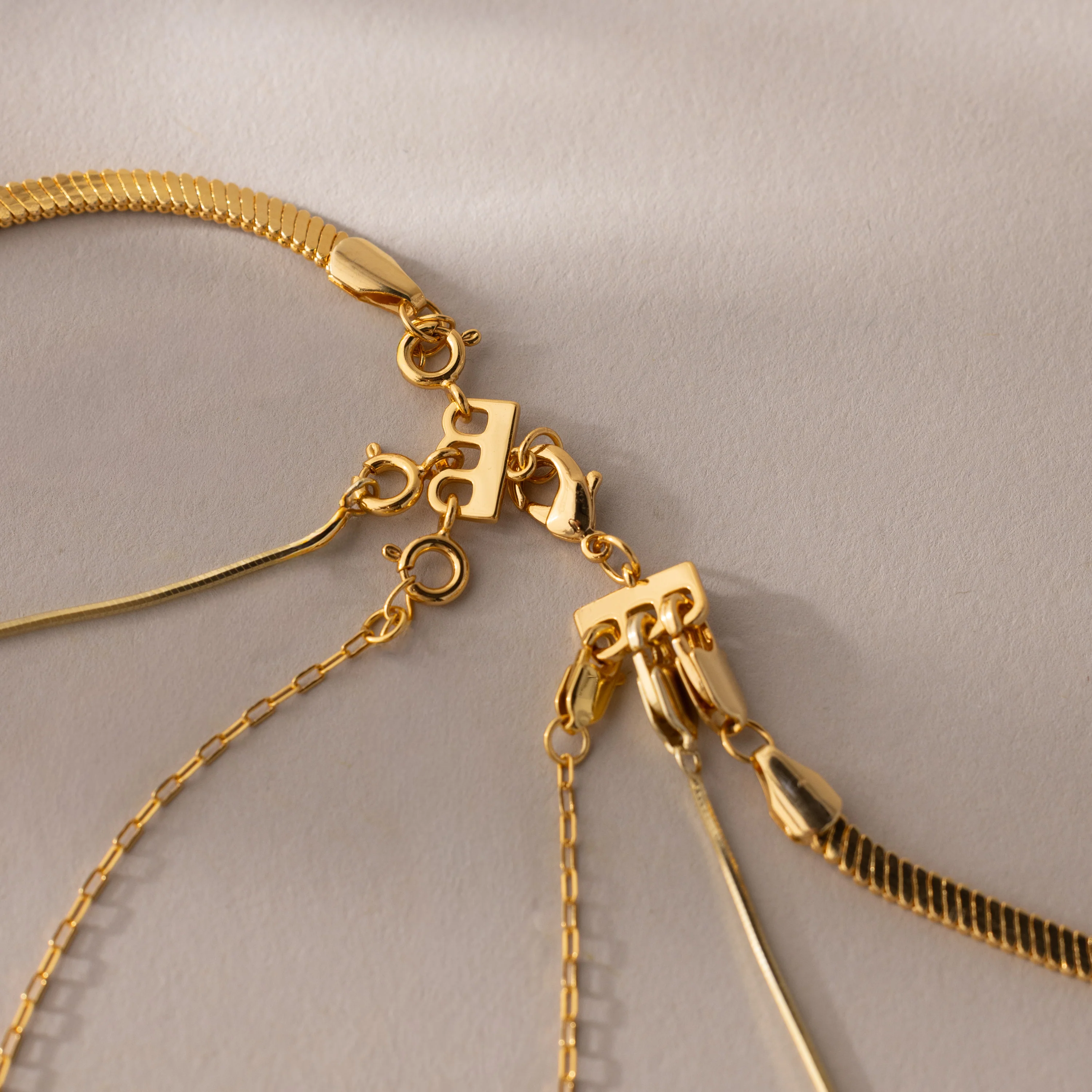 Triple Layering Clasp in 18K Gold - Image 5