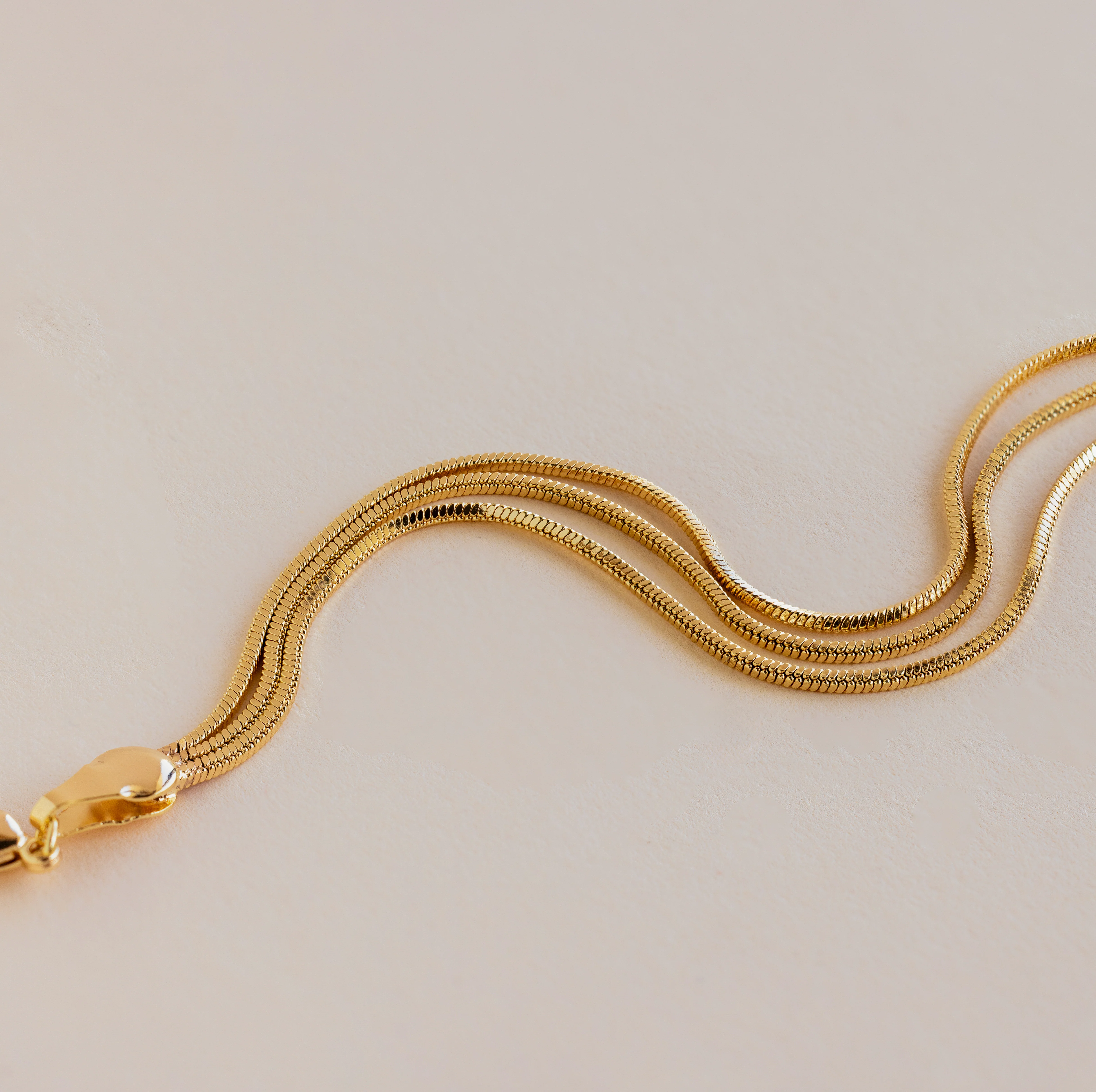 Triple Snake Chain Bracelet in 18K Gold - Image 2