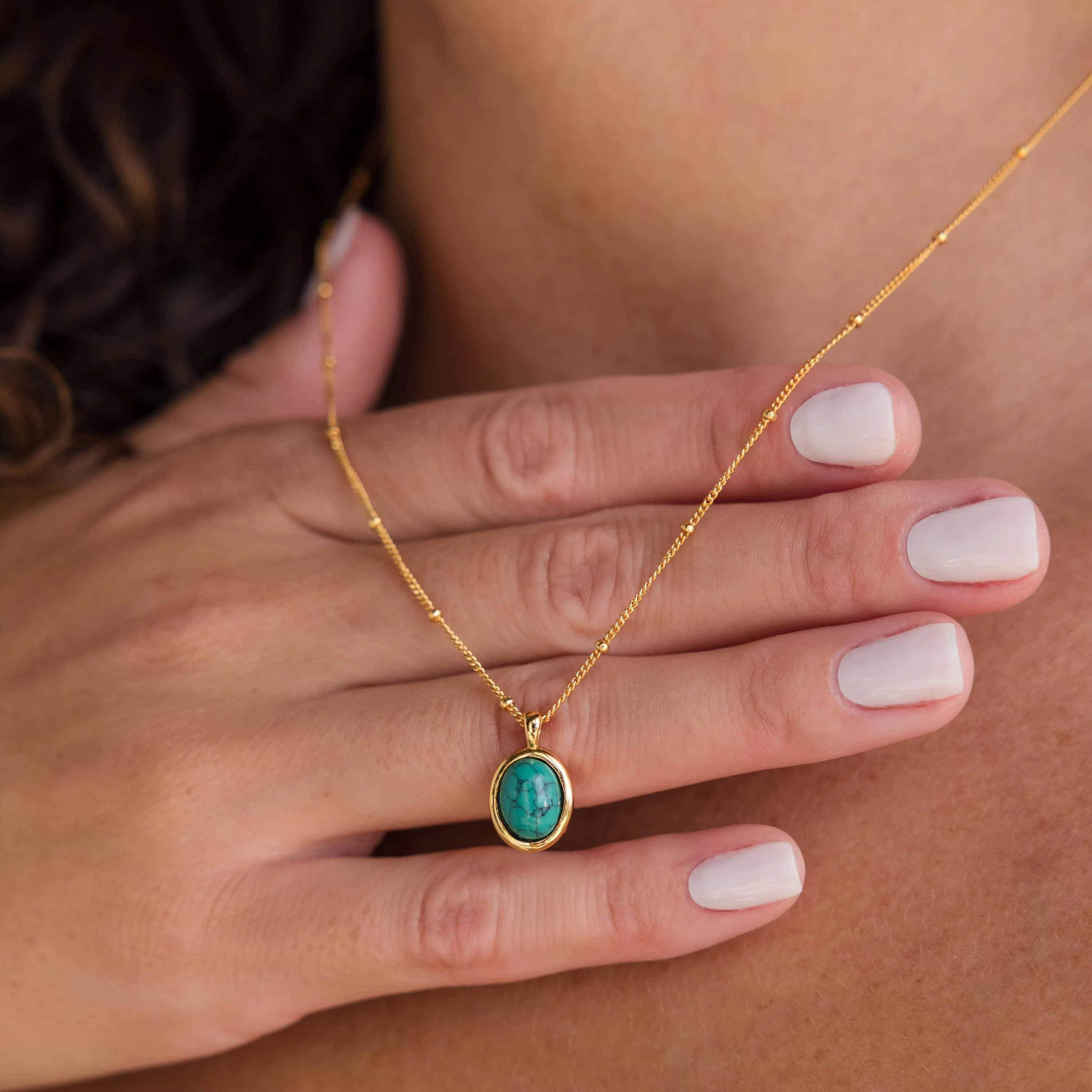 Turquoise Pendant Necklace - Image 2