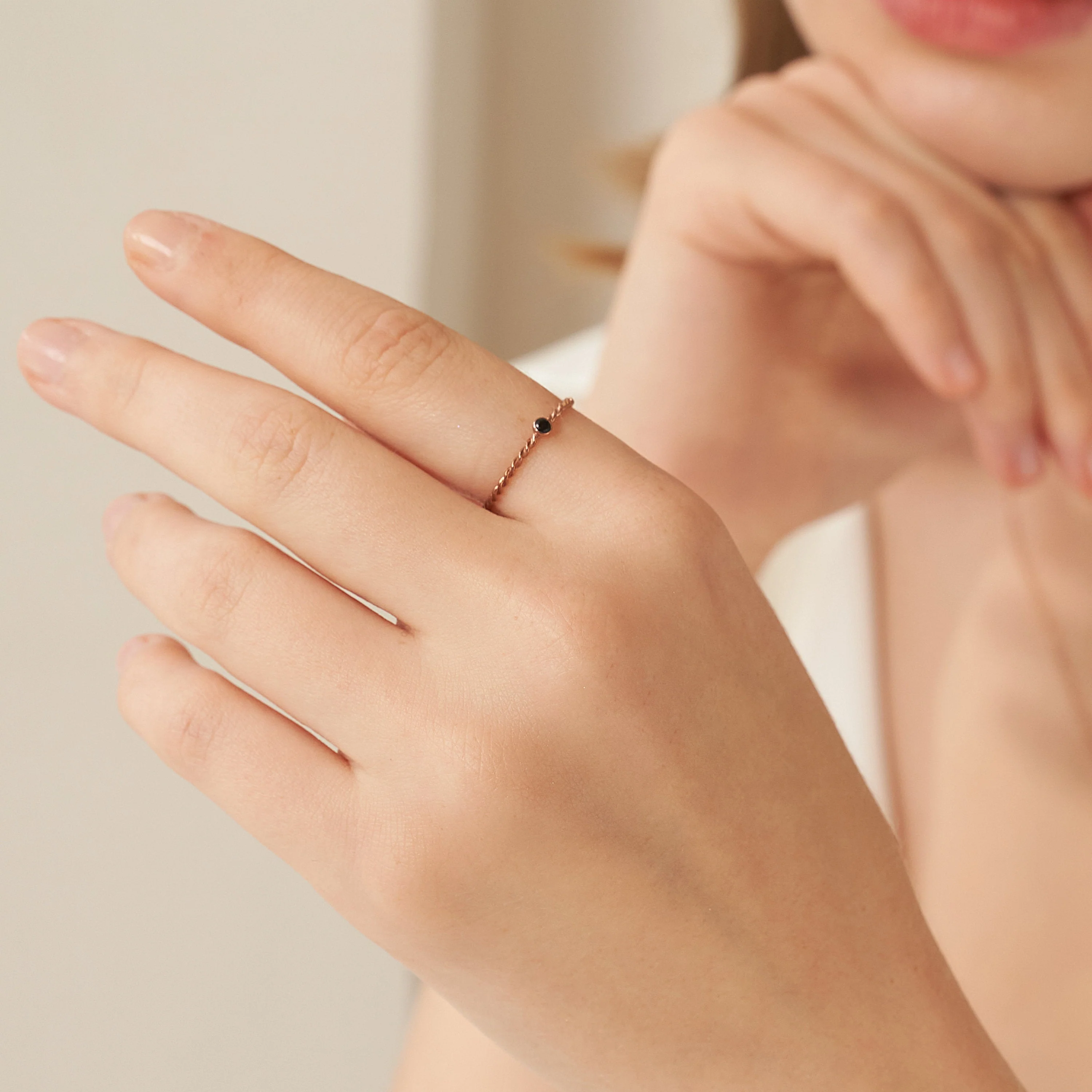Twisted Birthstone Ring - Image 4