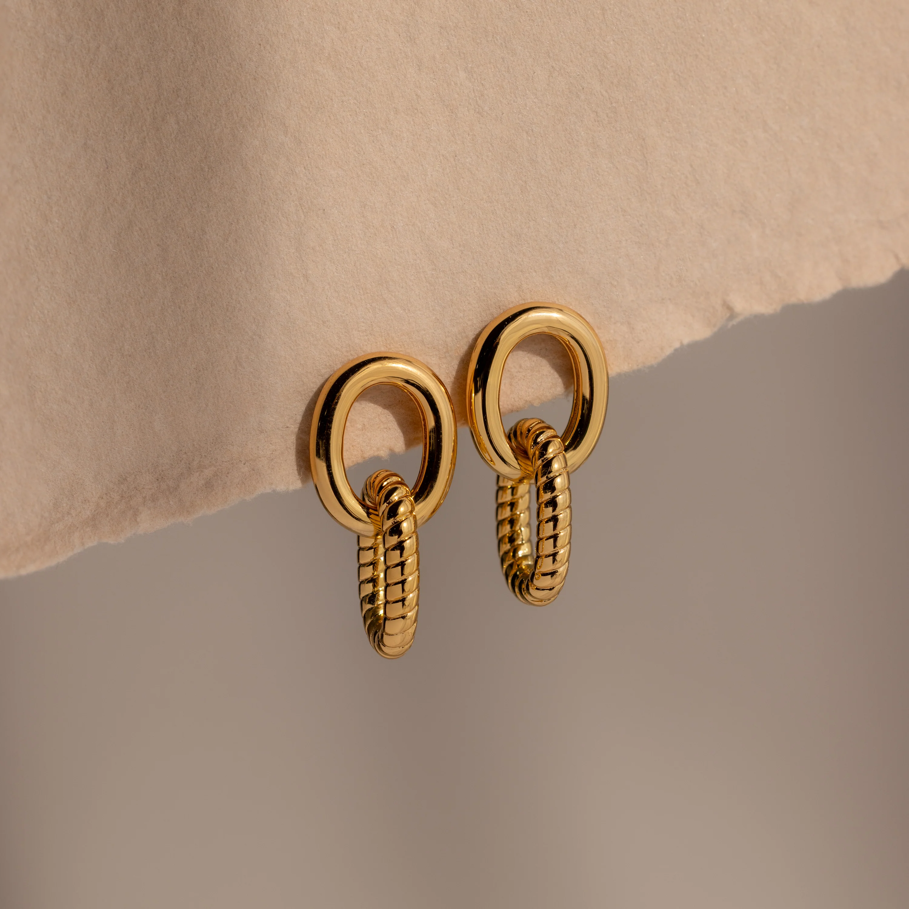 Twisted Link Earrings