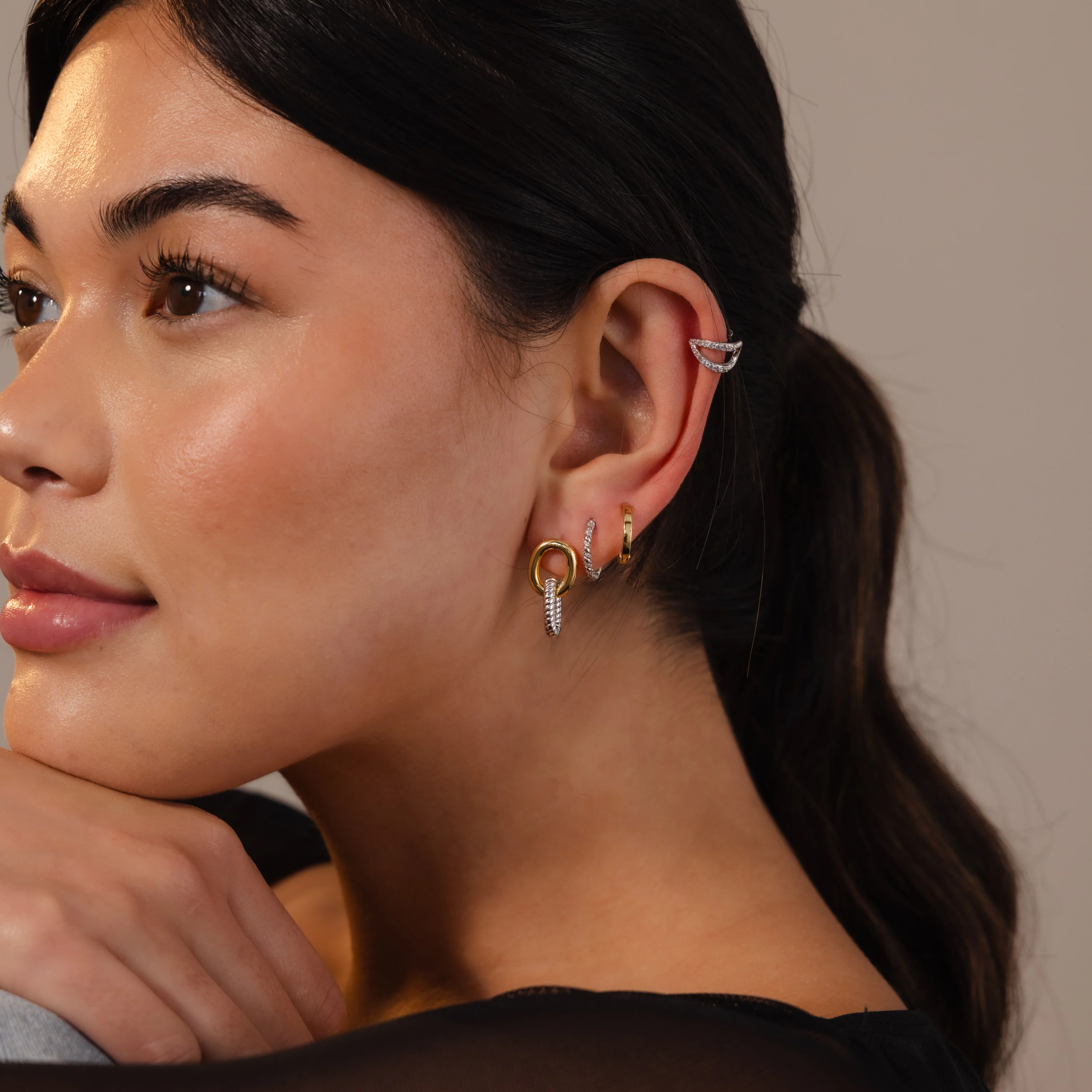 Twisted Link Earrings - Image 8
