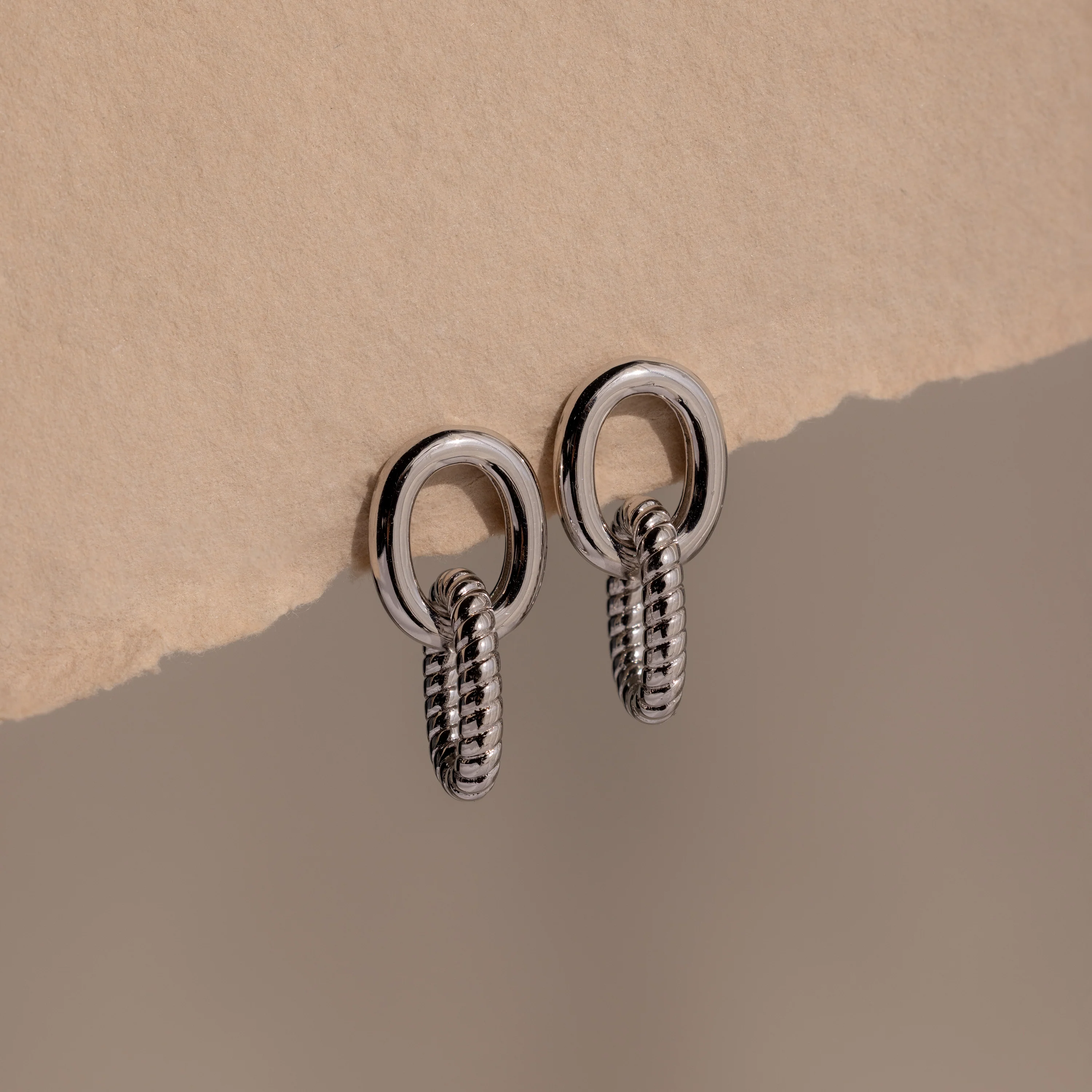 Twisted Link Earrings - Image 9