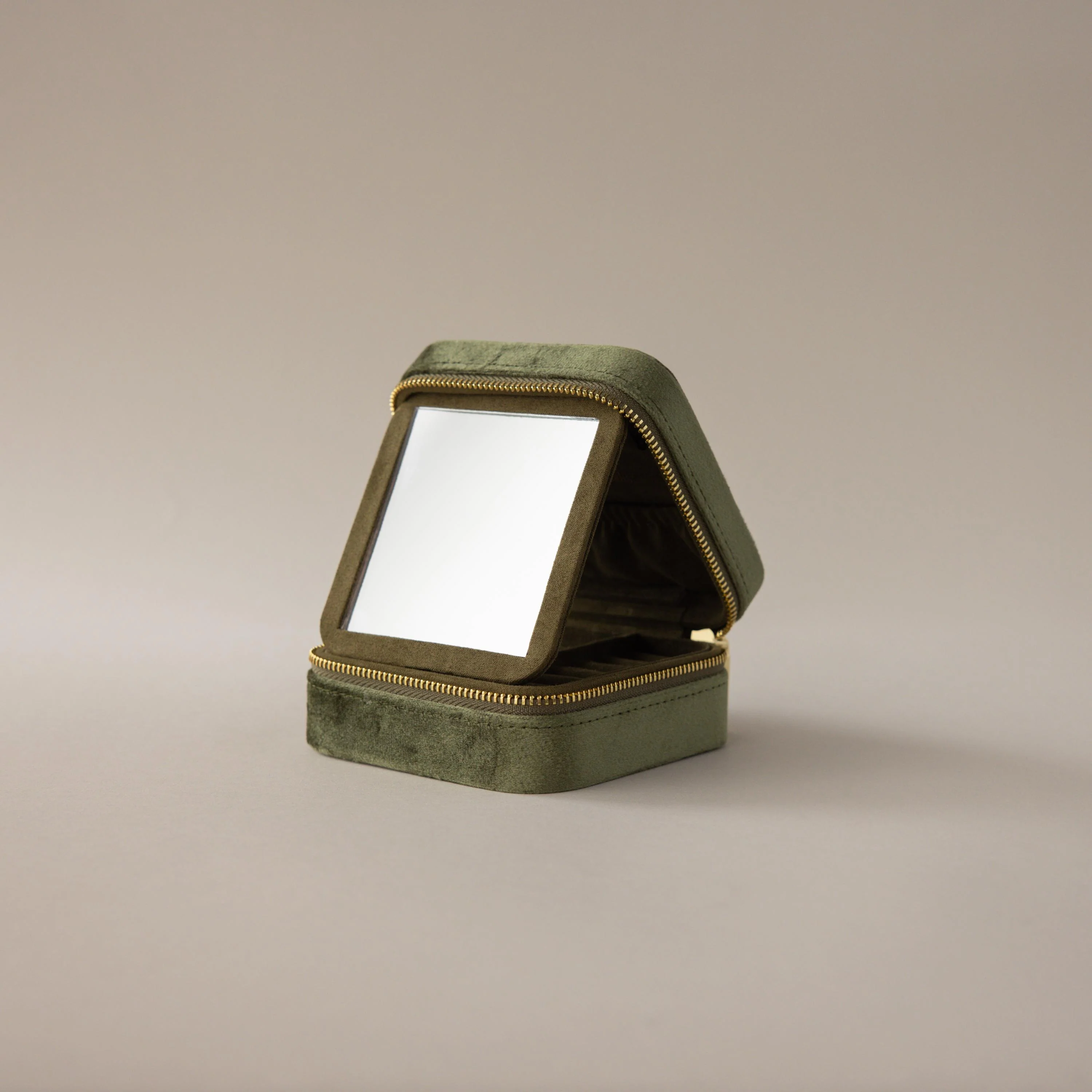 Velvet Mirror Jewelry Box - Image 2