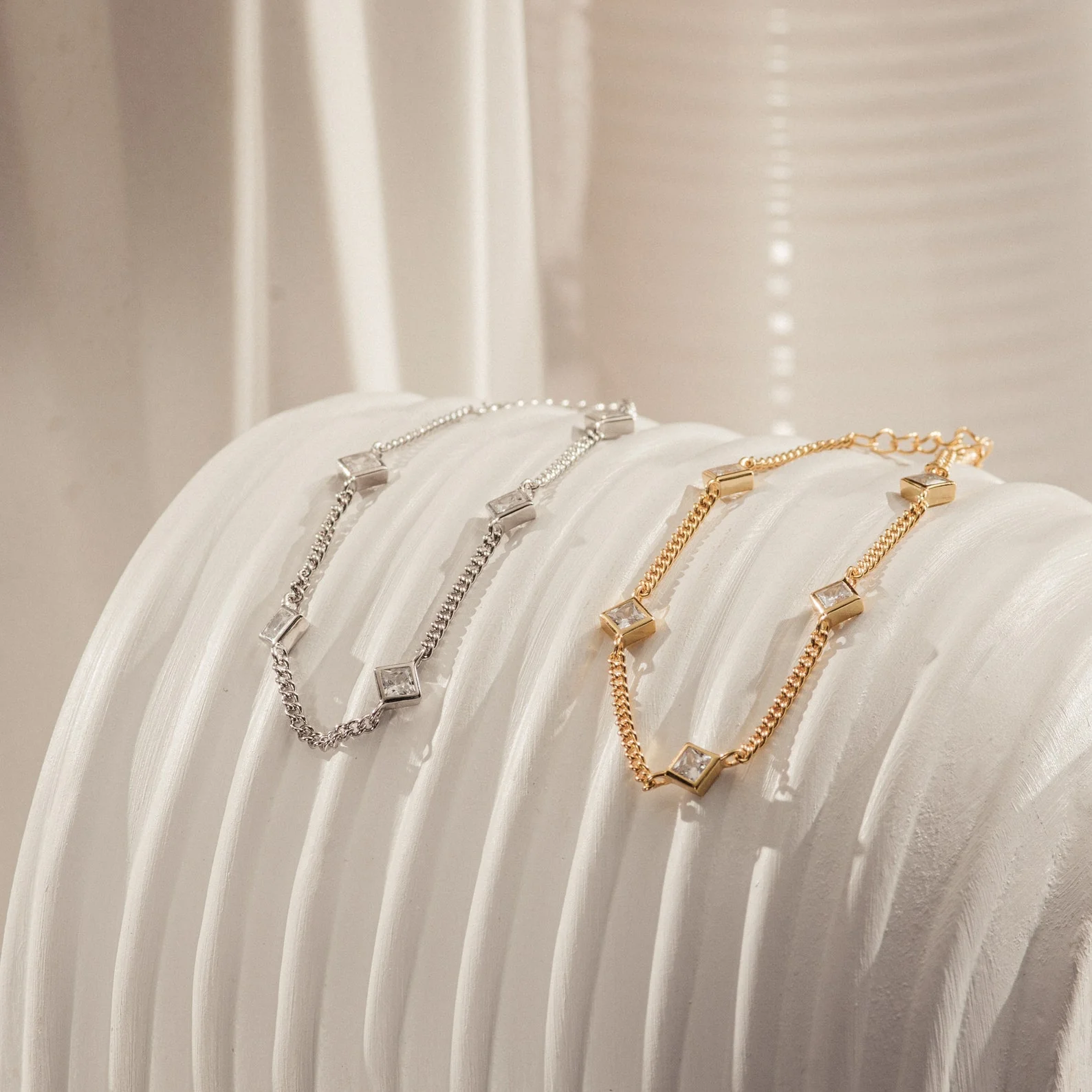 Venus Diamond Station Bracelet - Image 3