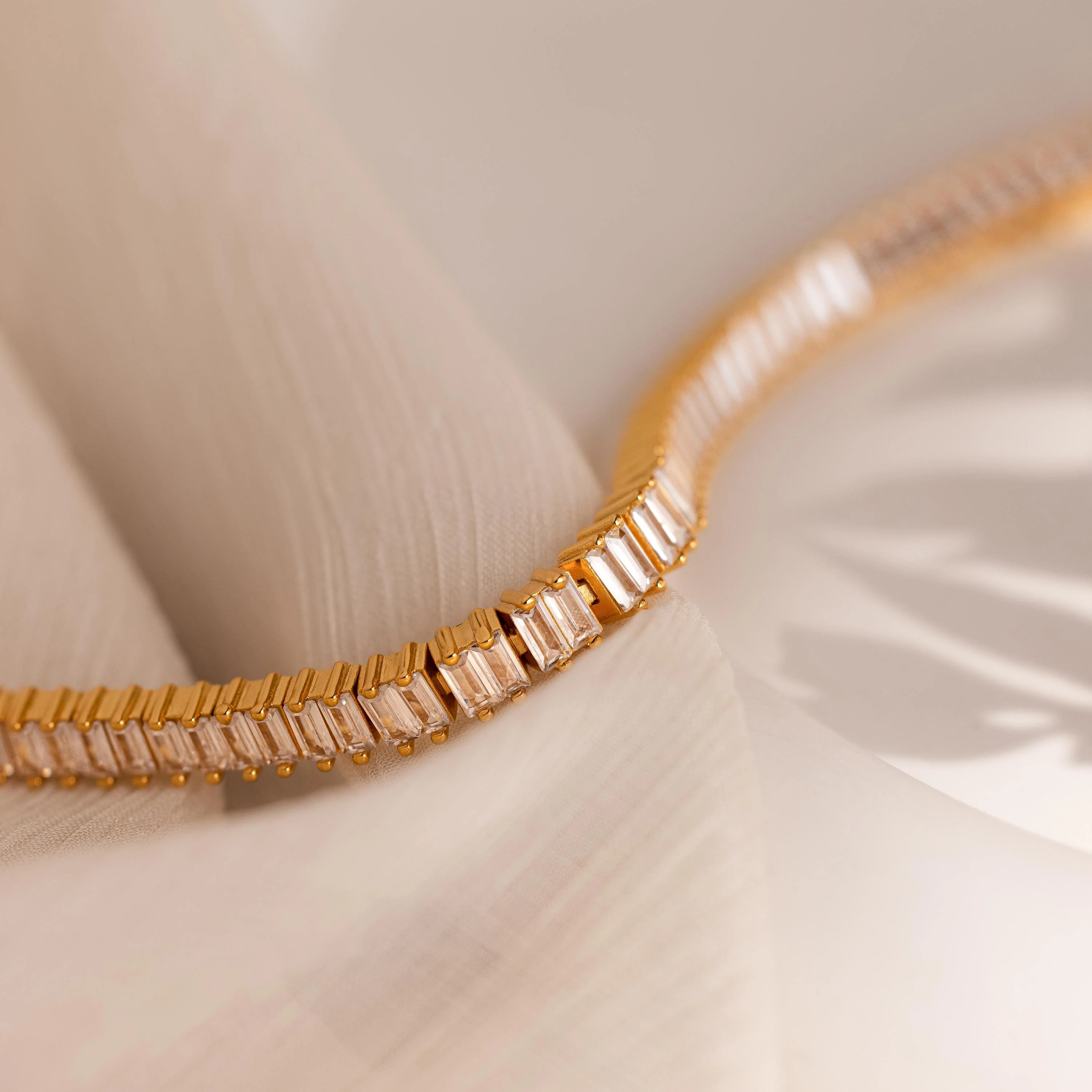 Vertical Baguette Tennis Bracelet - Image 7