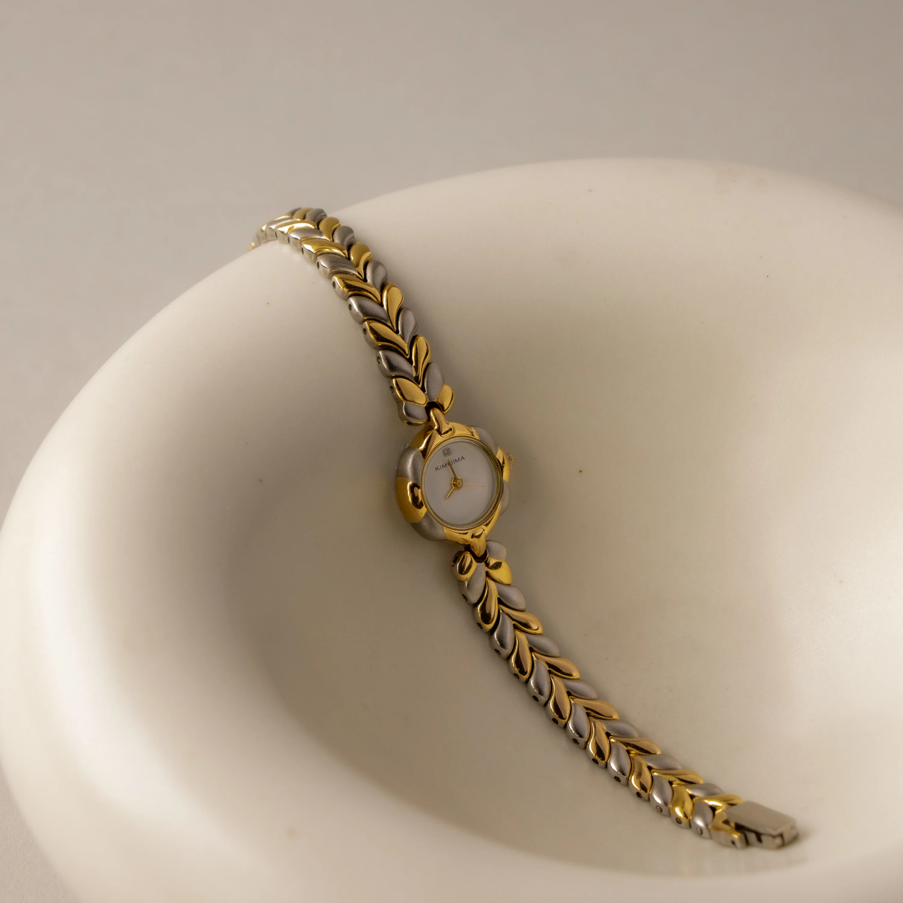 Vintage Kimijima Hearts Two Tone Watch - Image 2