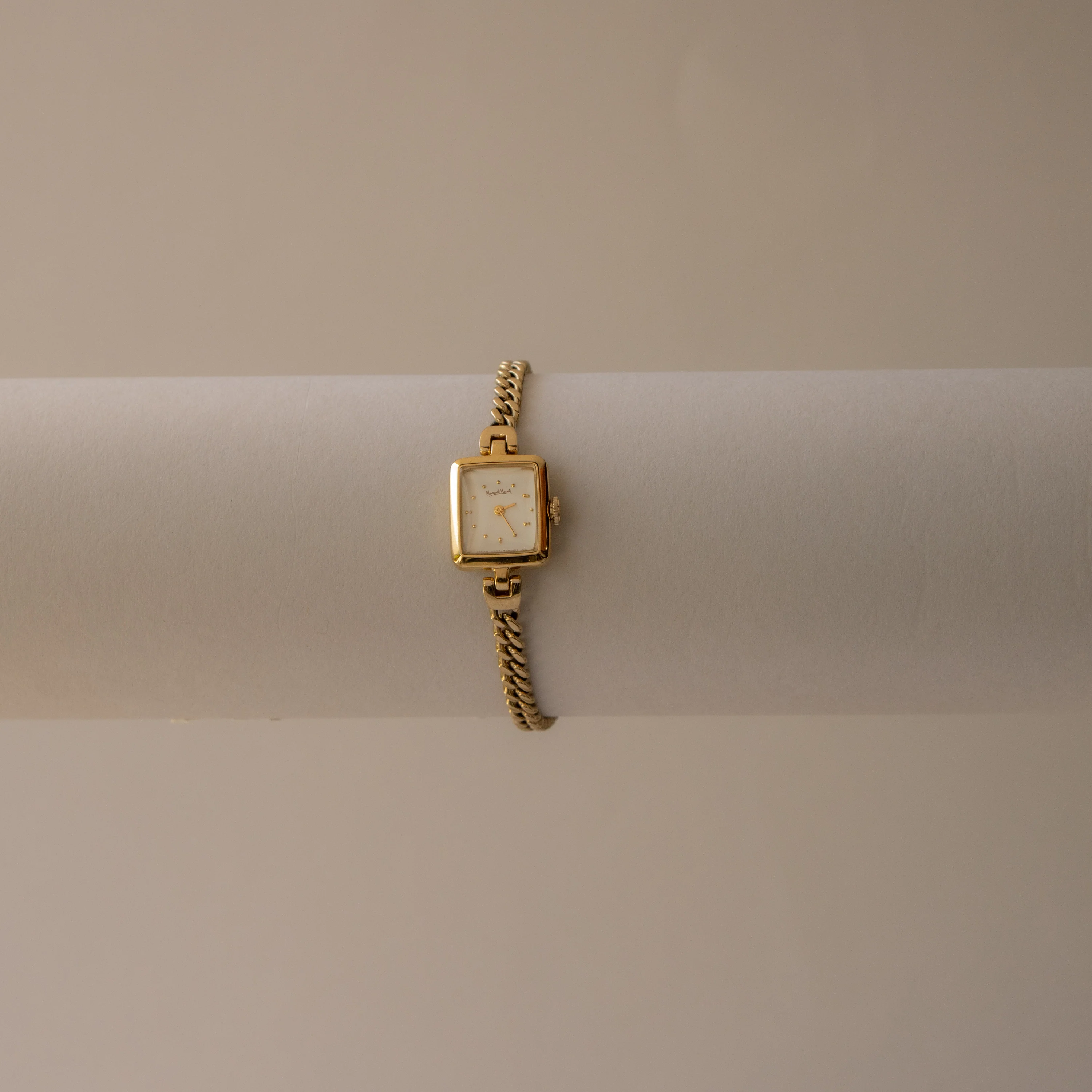 Vintage Margaret Howell Square Gold Watch - Image 2