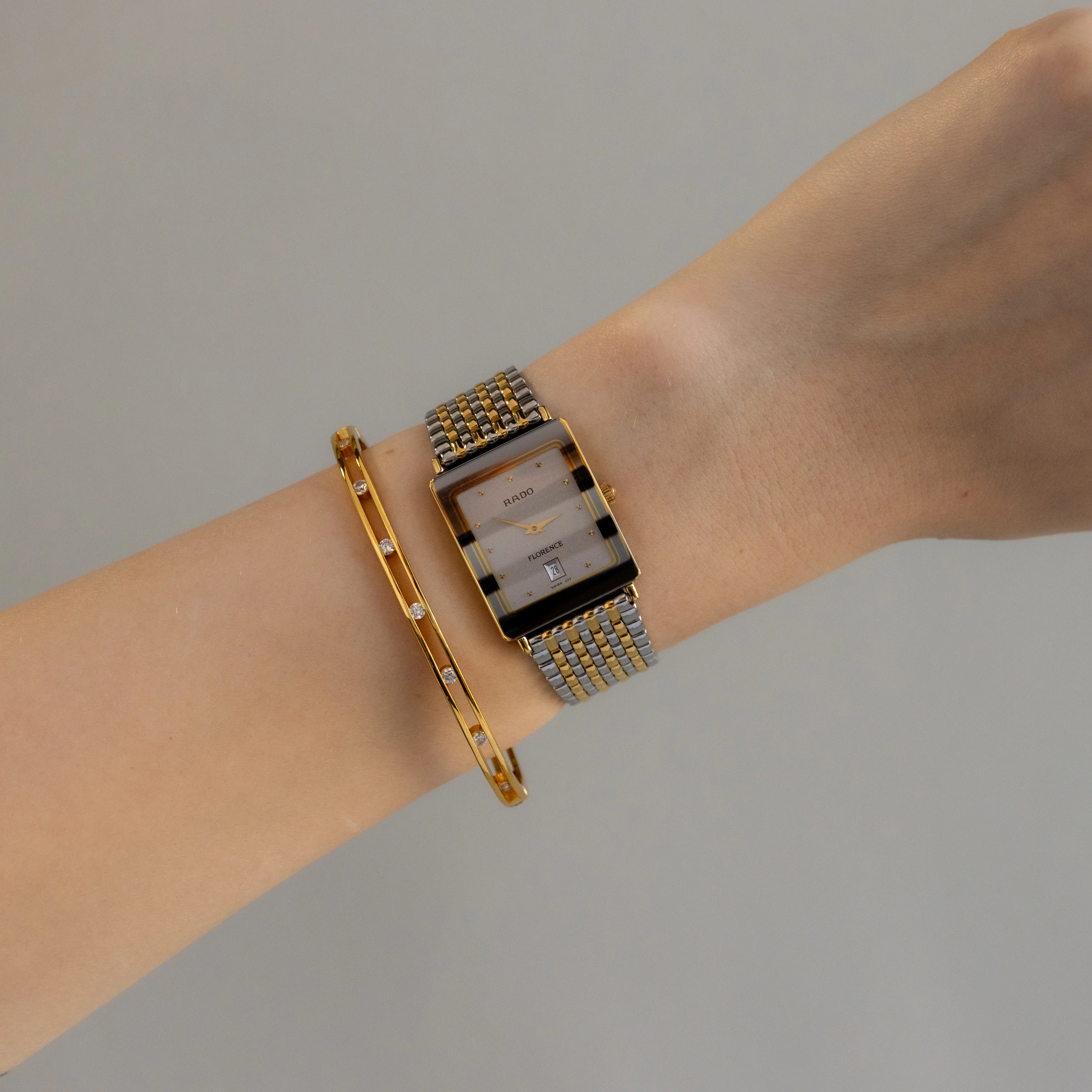 Vintage Rado Swiss Florence Two Tone Watch