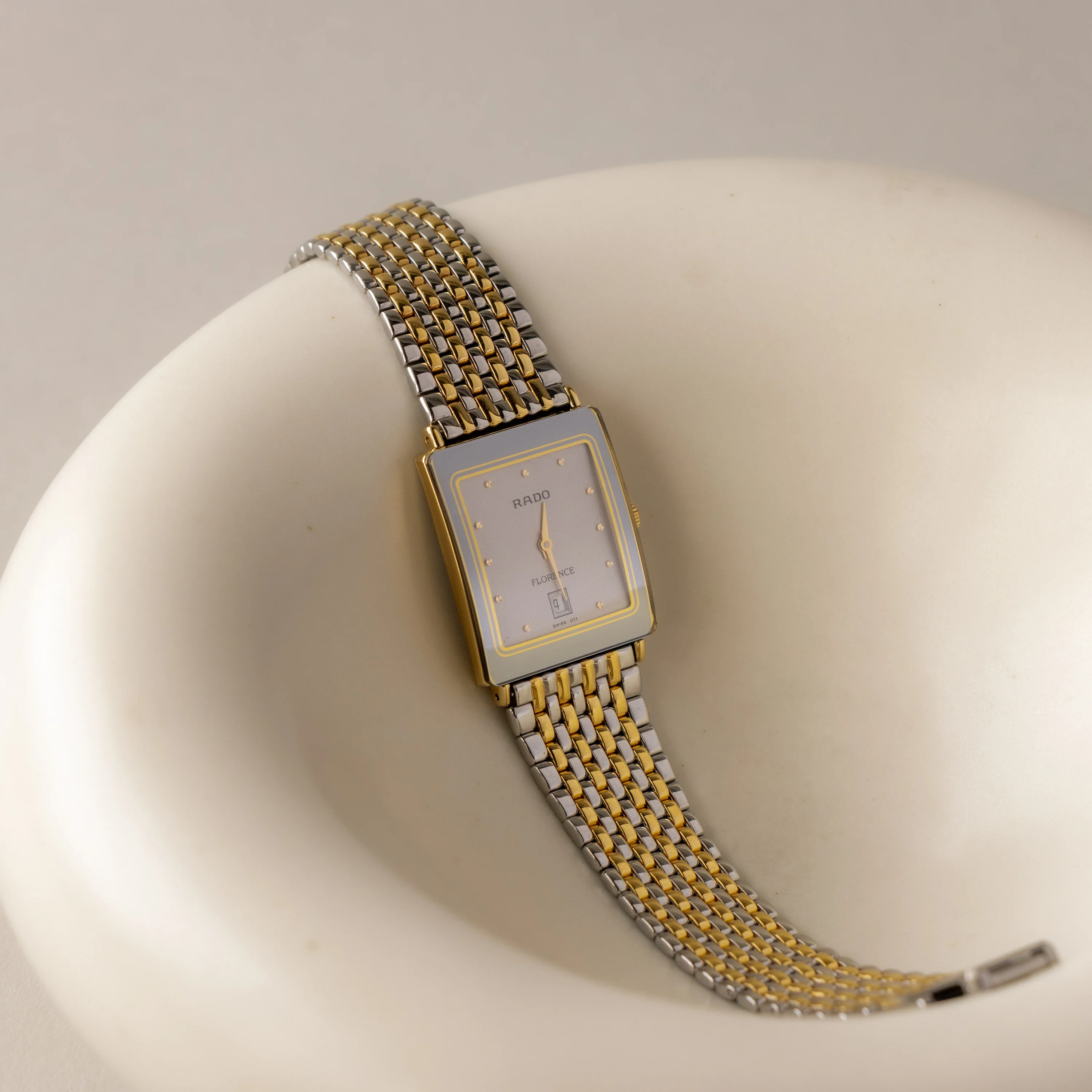 Vintage Rado Swiss Florence Two Tone Watch - Image 2