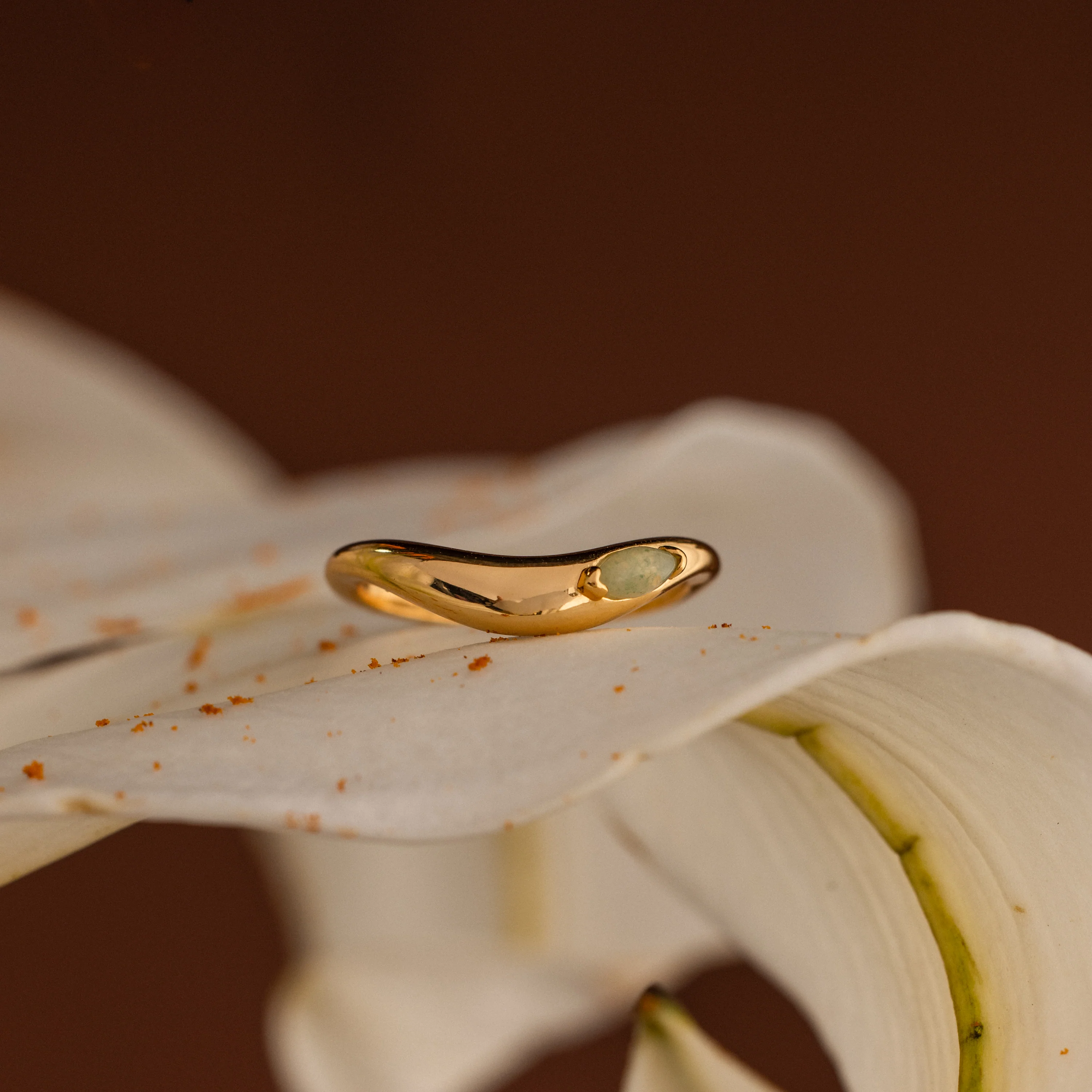 Zen Jade Curve Ring - Image 7