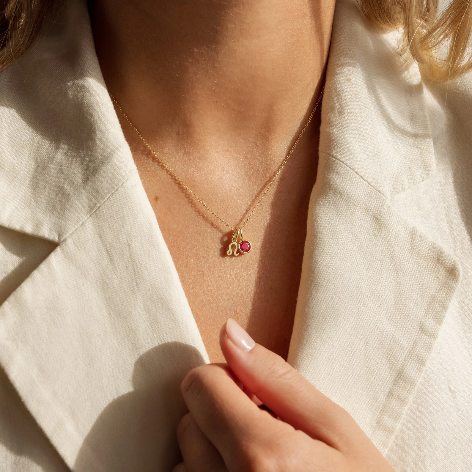Zodiac Birthstone Necklace - Image 4